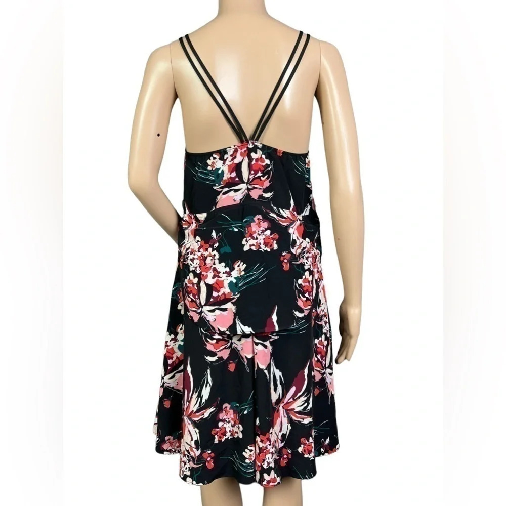 Derek Lam Crosby 10 Athleta Dress Womens Size XS  Black Floral Lily Nolita - Picture 7 of 10